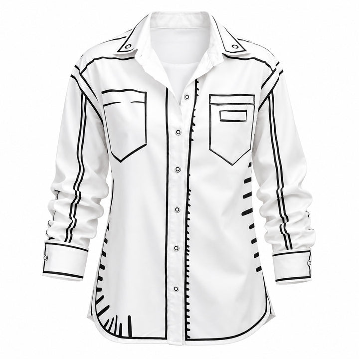 Sketchline Print Shirt — ce_wb_01