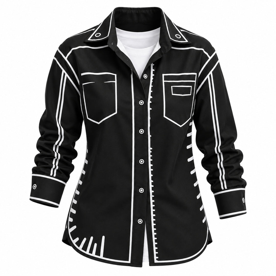 Sketchline Print Shirt — ce_wb_01