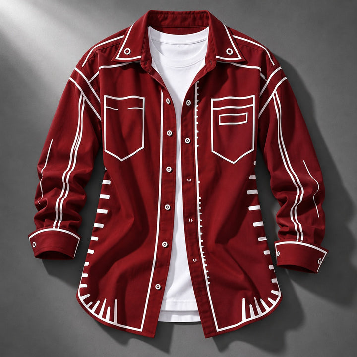 Sketchline Print Shirt — ce_soul_s1_01