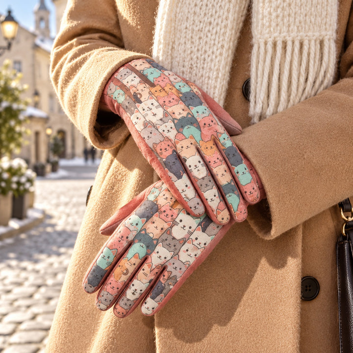 Storybook Printed Touchscreen Gloves — ce_metastatic_01